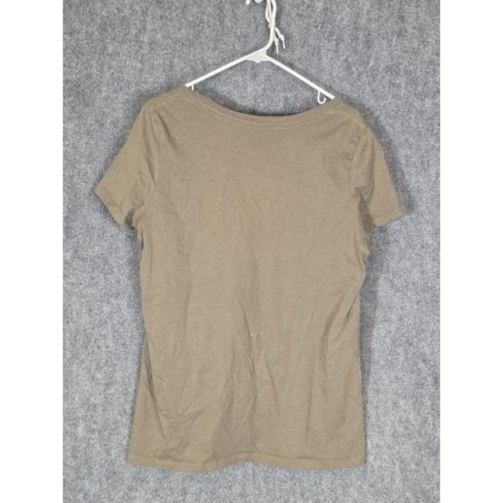 Torrid Womens Plus Sz 2 Olive Green Sequin 92 Graphic Short Sleeve TShirt Casual - Picture 2 of 8